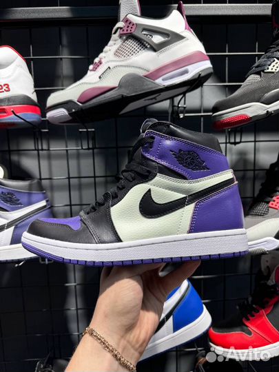 Кроссовки Air Jordan 1 Mid Dark Iris (Арт.22190)