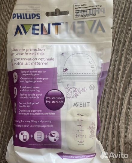 Молокоотсос avent электрический