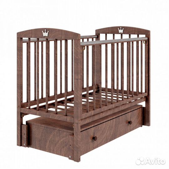 Кроватка Malika lilu-6 (ящик, маятник)