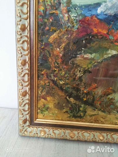 Картина маслом Горный пейзаж. 35 на 45