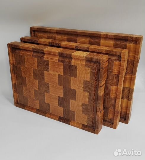 Торцевая разделочная доска из дуба