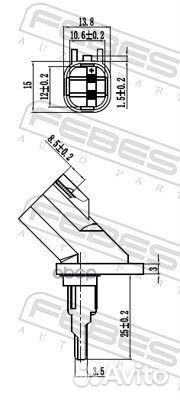 Датчик abs перед прав лев Febest 958 21606-001