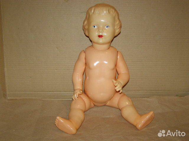 Кукла целлулоид.50-е годы.ссср. люкс 52 см