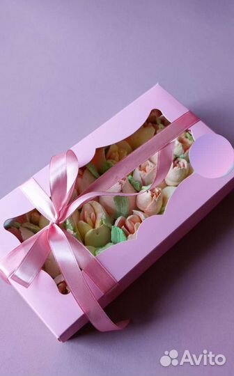 Зефирные цветы(тюльпаны)