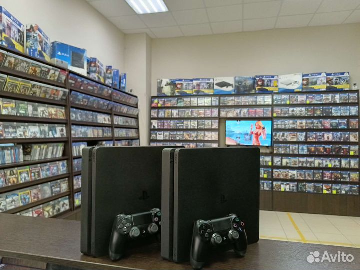 Ps4 Slim 1Tb гарантия 90 дней (возможен обмен)