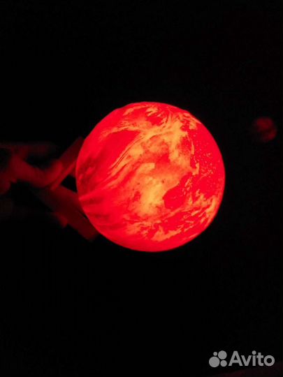 Светильник Луна галактика + подставка. акб, пульт