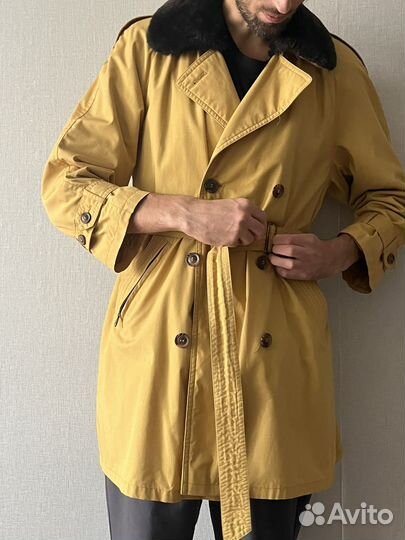 Пальто мужское длинное двубортное