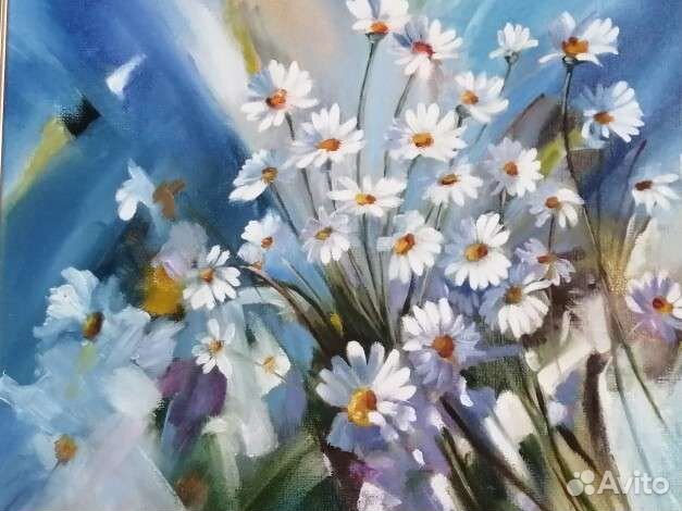 Картина маслом на холсте цветы