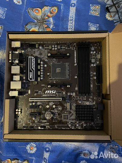 Материнская плата msi b450m pro vdh max