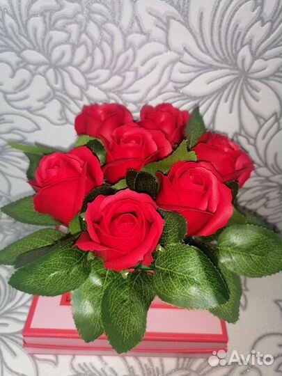 Розы из мыла