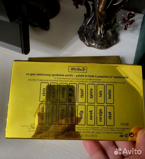 Палетка теней Kat Von D