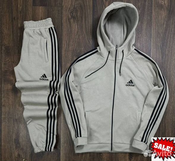 Флисовый спортивный костюм Adidas