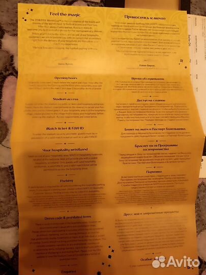 Уникальный WIP билет на Чемпионат мира по футболу