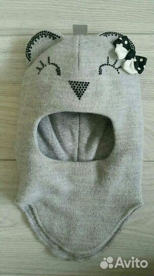 Шерстяная шапка-шлем