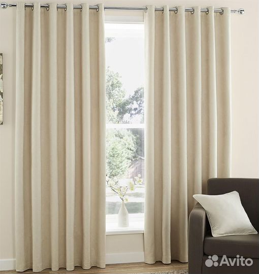 Шторы в спальню лен / рогожка / канвас