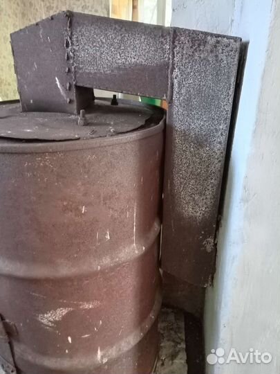 Буржуйка,водогрей бак, метал.труба, балон газ
