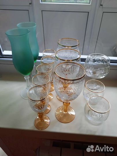 Комплекты рюмок,фужеров, стопок