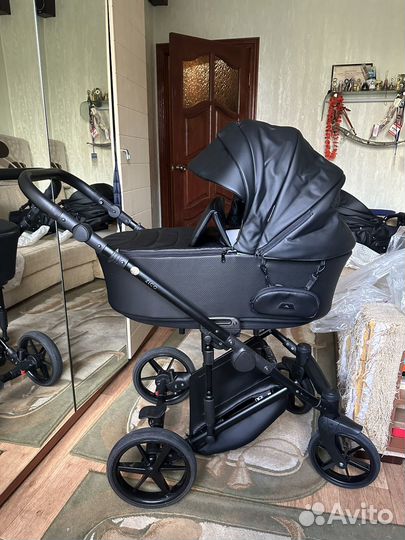 Коляска adamex zico с автолюлькой britax