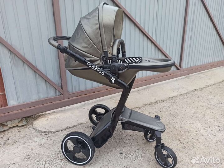 Коляска 2 в 1 эко кожа