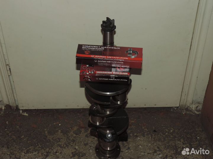 Вал коленчатый газ-53 с храповиком и вклад.оао змз