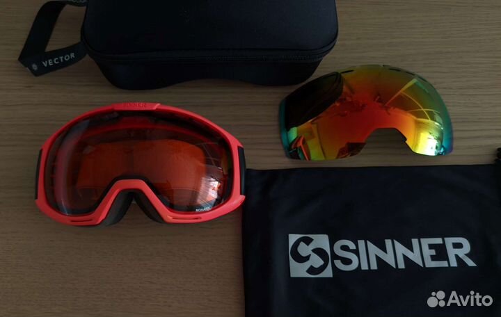 Очки маска горнолыжные sinner