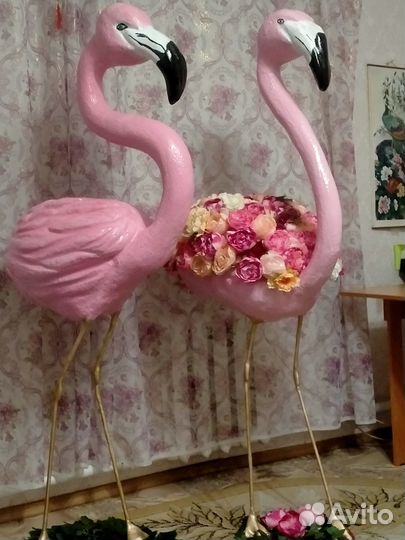 Фламинго 3D фигуры из пенопласта