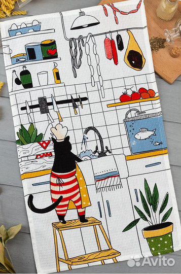 Полотенца кухонные, пляжные. Наборы. Скатерть