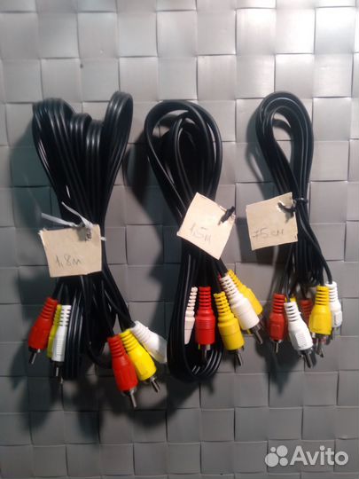 Кабель тюльпаны rca, jack, переходник SATA