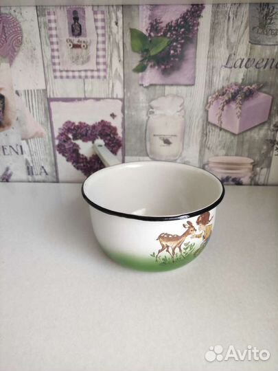 Дуршлаг эмалированный новый