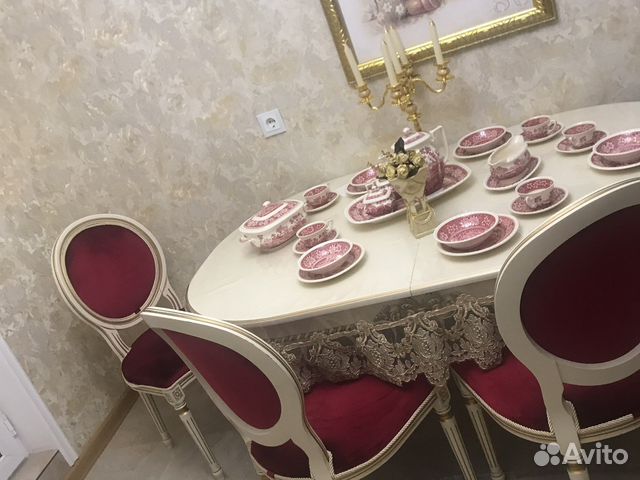 Столовый -чайный сервиз на 6 персон фарфор гдр