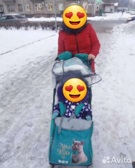 Детские санки коляска бу