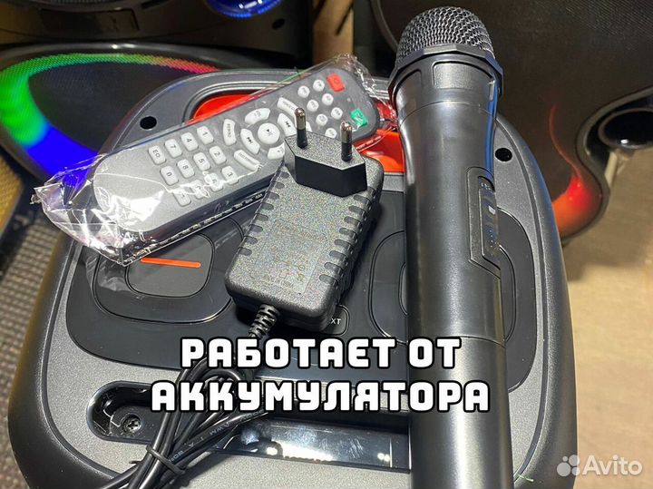 Колонка Partybox ZJZ 100 с микрофоном и караоке