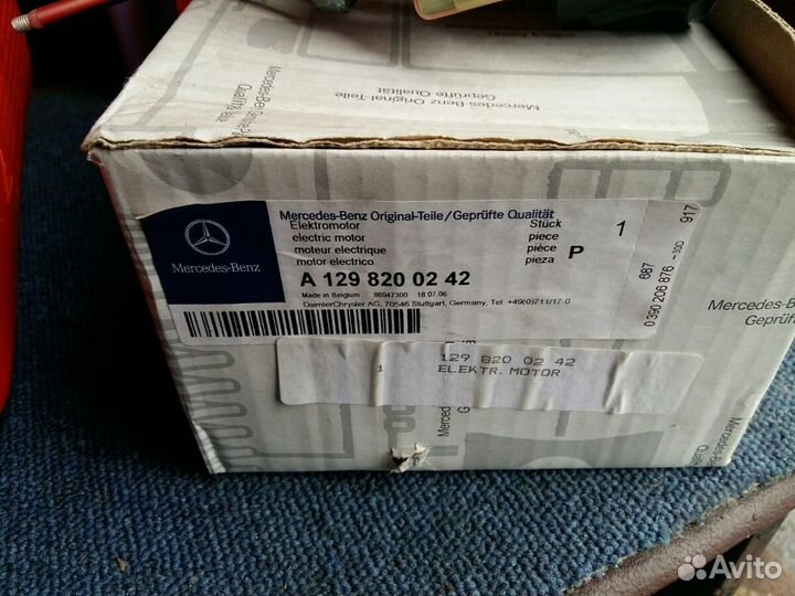 Электромоторчик-привод дворника фары Mercedes w129