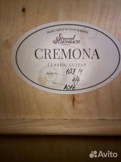 Гитара классическая cremona 103 M 4/4