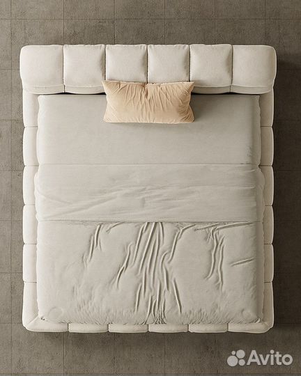 Кровать Тафти в ткани букле 180x205