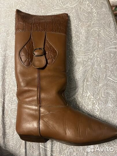 Сапоги женские натуральная кожа 37 размер