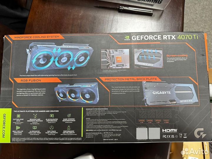 Видеокарта Gigabyte GeForce RTX 4070 Ti Gaming OC