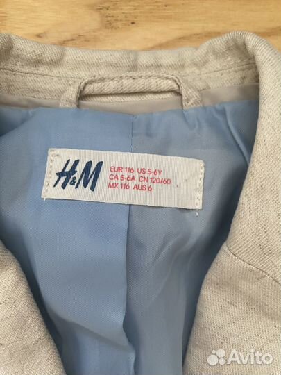 Пиджак на мальчика 116