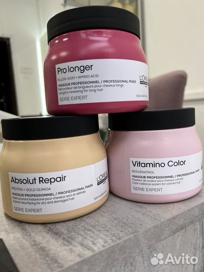 Проф маски Loreal и Kerastase на деление