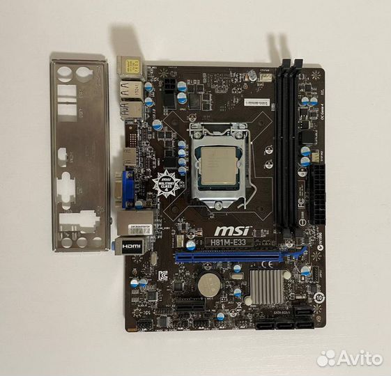 I7 4770 + H81M-E33 MSI