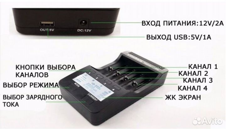 Зарядное устройство LitoKala Lii-500,Гарантия