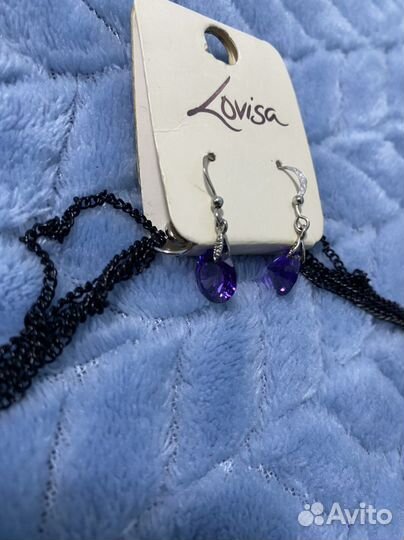 Комплект ожерелье+серьги