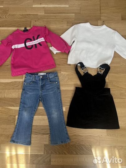 Одежда пакетом для девочки zara 98