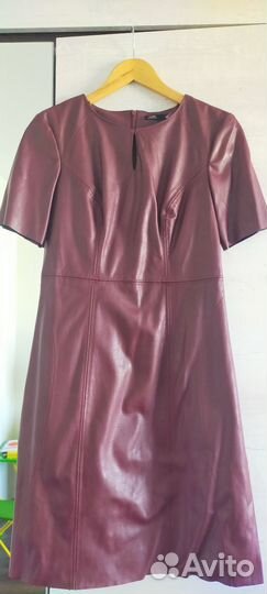 Платье экокожа