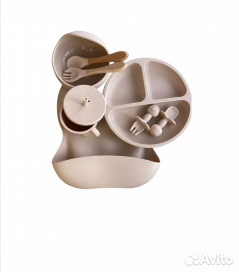 Силиконовая детская посуда