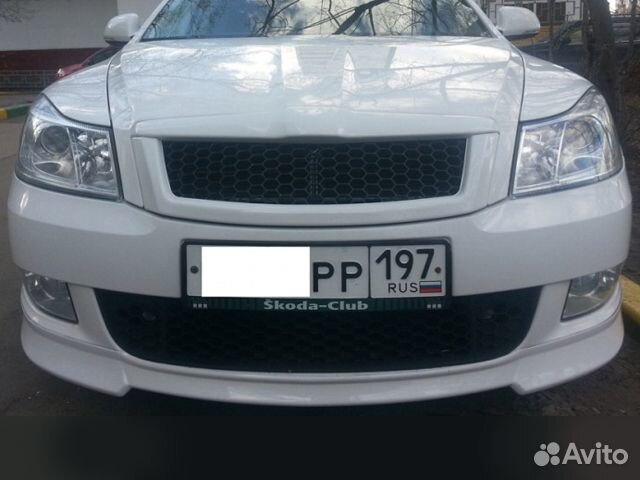 Передняя накладка Skoda Octavia A5 FL