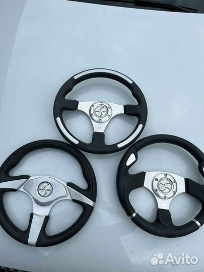 Рулевое колесо спортивное тюнинг кожа