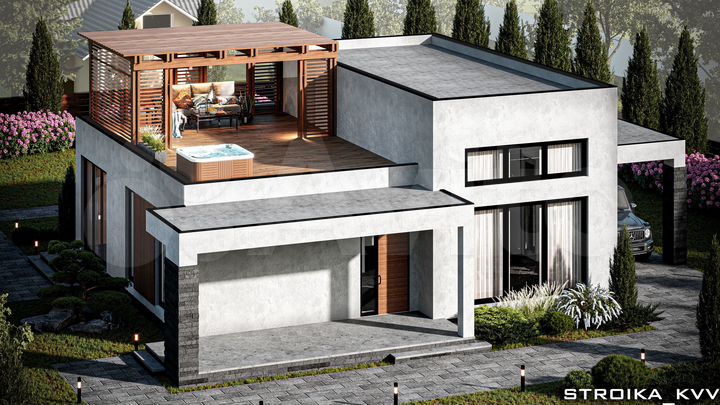 Дом 105 м² на участке 8 сот.