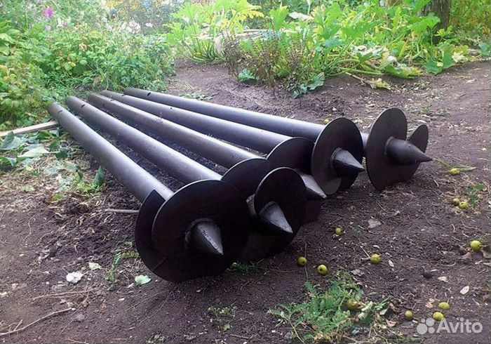 Винтовые сваи, фундамент