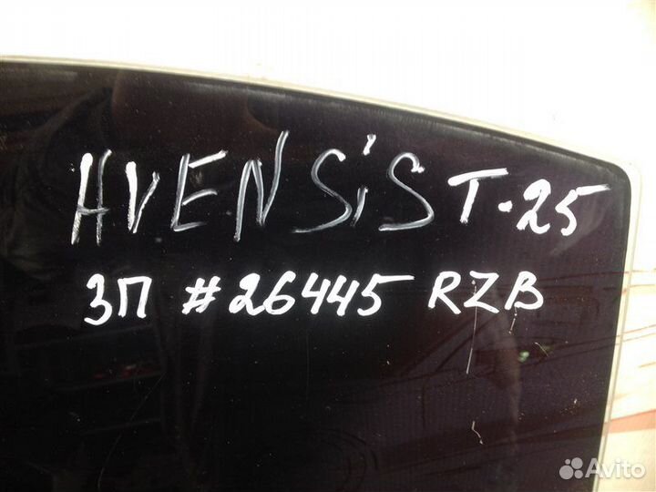 Стекло двери задней левой Toyota Avensis T25